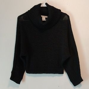 WD-NY Turtle neck see through sweater top size M